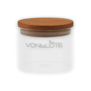 Glasbehälter mit Holzdeckel