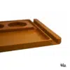 Chill One Essential Set – Detailaufnahme der linken Seite mit Fokus auf Fräsungen, Holzmaserung und präzise verarbeitete Fächer