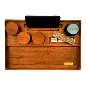Rolling Tray Dab ’n Roll® Premium Set. Draufsicht mit erweiterter Ausstattung.