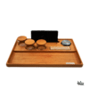 Dab ’n Roll® Essential Set frontal – minimalistisches Rollingtray mit sichtbarer Ausstattung