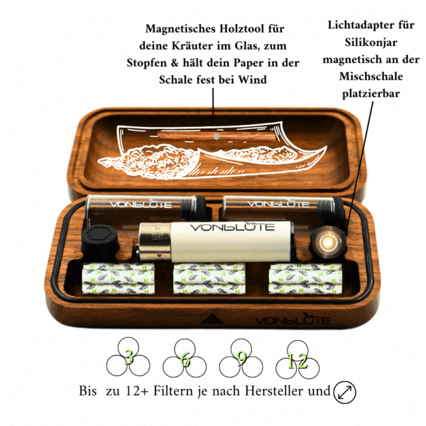Rolletui® Pocket Rolling Tray black – Bild 10