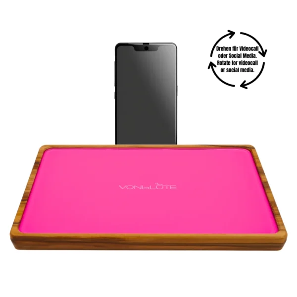 Rolling Tray Float Knockout Pink by VONbLÜTE® Beschreibung mit Handy Adapter hochkannt