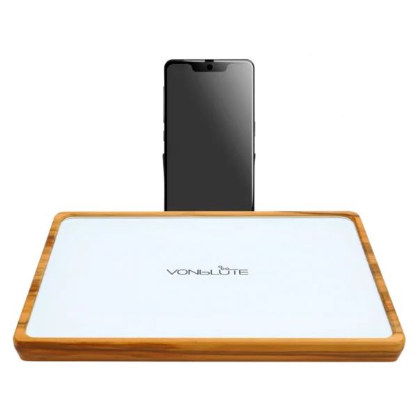 Rolling Tray Float Weiss by VONbLÜTE® Beschreibung mit Handy Adapter hochkannt