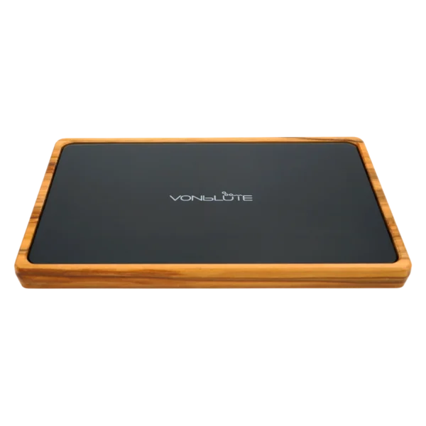Rolling Tray Float Black by VONbLÜTE® draufsicht frontal
