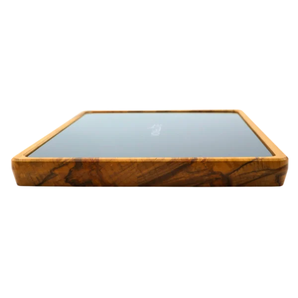 Rolling Tray Float Black by VONbLÜTE® linke Ansicht Holz