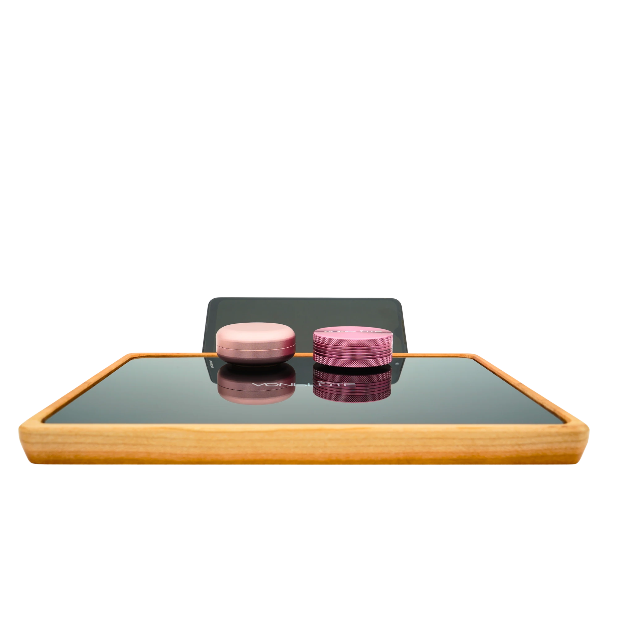 Rolling Tray Float Red Tone Black Edition Pink Detail Floating Effekt Spiegelung
