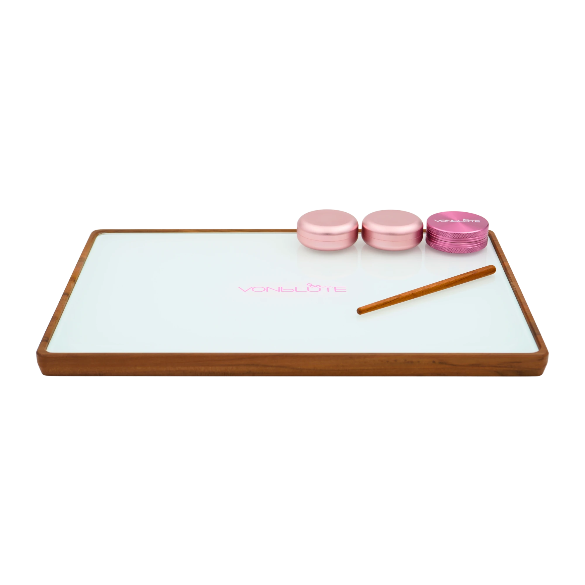 Rolling Tray Float Studio Pink Edition Pink ist ein besonders großes und schönes Rolling Tray für Pinkliebhaber.
