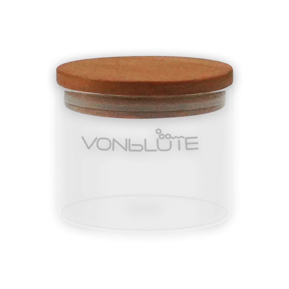 Glasbehälter mit Holzdeckel